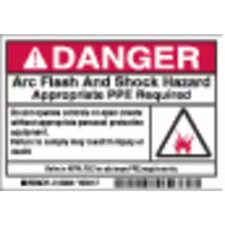 Brady 102308 Arc Flash Protection Label, Pk100,  102308 picture