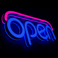 LED Open Signs for Business, 19.7X9 Inch Neon Open Sign, Static Display or Flash picture
