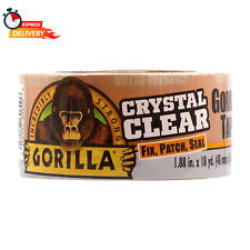 Gorilla Crystal Clear Duct Tape, Double Thick Adhesive, 1.88” x 18 yd, Clear picture