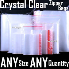 2Mil Clear Reclosable Zipper Bags Zip Small Large Plastic Lock PE Cloth Jewelry picture