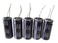 150uF 450V (5x) Electrolytic Capacitors 450V 150uF Volume 18x40 mm  picture