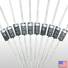 10x IN4004 1N4004 Rectifier Diode 1A 400V - 10pcs - US Seller -  picture