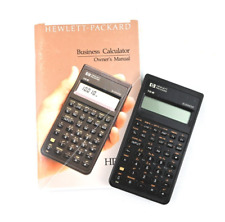 Vintage VTG Hewlett Packard HP 10B Business Financial Calculator W/ Manual picture
