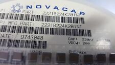 20x Novacap 2221B224K201NT , X7R Ceramic Capacitor 220nF , 200V , size 2220 10% picture