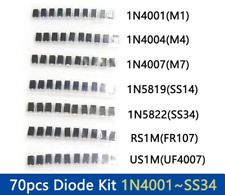 Schottky Diodes Electronic Kit 1N4007 M7 1N4001 M1 1N4004 M4 SS14 US1M RS1M SS34 picture
