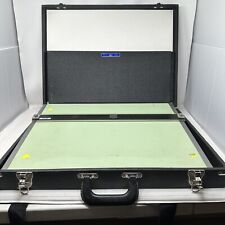 MAYLINE PORTABLE DRAFTING TABLE BOARD & Straight Edge Case Tools Vintage picture