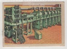 Modern Heliogravure Printing Press Machines  Vintage Ad Trade  Card picture