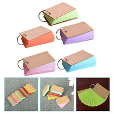 5 Books Colored Blank Portable Memo Pads Flash Cards With Binder Ring Home picture