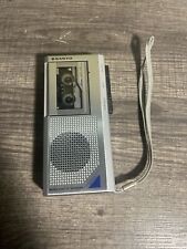 Vintage Sanyo silver microcassette personal portable hand recorder M5450 W/ TAPE picture