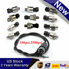 US Stainless Steel Pressure transducer sender for oil fuel air water 2500psi New picture