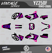 Graphics Kit for Yamaha YZ250F (2003-2005) YZ 250F Vintage - MAGENTA-SHIFT picture