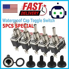 5X Toggle SWITCH Rocker Heavy Duty 15A 250V SPST 2 Terminal Car Boat Waterproof  picture
