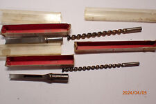 VINTAGE CRAFTSMAN 3/8 AND 1/2 HOLLOW CHISEL MORTISE CHISELS AND DRILL BITS picture