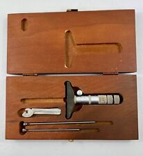 Vintage Craftsman Micrometer Set With Wooden Case -  picture