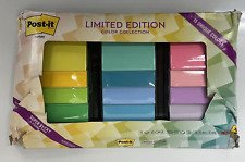 Genuine Post It Notes Limited Edition Super Sticky 15Colors Pads 3x3 DAMAGED BOX picture