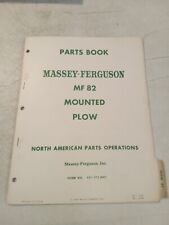 Vintage 1964/1965 Massey Ferguson Mf 82 Mounted Plow Parts Book  picture