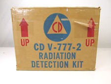 Vintage Civil Defense Shelter Radiation Detection Kit CD V-777- 1 Geiger Counter picture