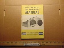 Vintage Clark Equipment CO Off-The-Road Tire Maintenance Manual Goodyear Tire picture