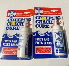 Vintage 2 Lot Captain Tolley’s Creeping Crack Cure  Leak Crack Sealer 2 fl NOS picture