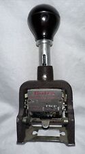 vintage bates numbering machine 6 Wheels Style E picture
