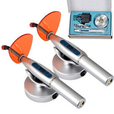 2PCS 5W Dental Wireless Cordless LED Curing Light Lamp 1500mw Cure Tooth Silver picture