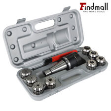 Findmall 10-Piece #40 ER-40 Spring Collet Chuck Set Accuracy to .0005