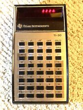 Texas Instruments TI-30 Calculator Tested Red LED A-2 Vintage 1970's  picture