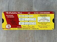 Vintage Ballantine Rule Slide Ruler 1953 Volts, Power, dB, Measuring Instruments picture