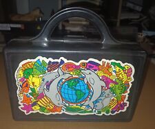 Vintage 1993 Pencil Storage Case Newell Office Product Dolphins Space Earth Fish picture