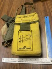 Fire Shelter UNUSED W/Belt / Shoulder Harness, Case Old Vintage for display only picture