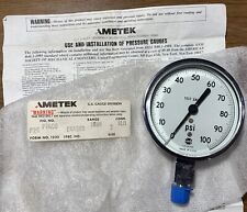 Ametek P1408 US Gauge Test Gauge 0-100psi  1/4”npt   New picture