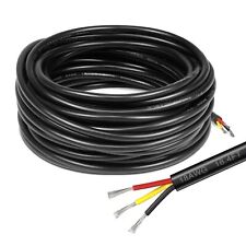 18 Gauge 3 Conductor Electrical Wire, 16.4FT Black Stranded Low Voltage 18/3 ... picture