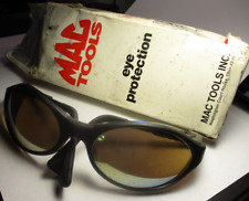 Vintage Mac Tools Black Frame Mirror Lens Safety Glasses USA picture