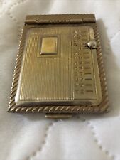 Vintage Miniature Metal Slide Sliding Pop Up Pocket Address Book/Phone Directory picture