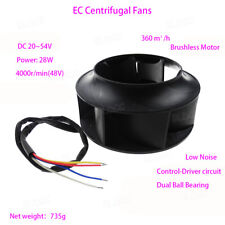 DC 48V Low Voltage Outer Rotor Brushless Centrifugal Fan DIY Radiator Blower FY picture