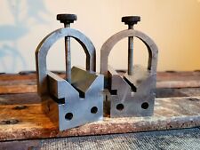 Pair of Vintage V-Blocks Machinist Tool for Drilling Milling 1.5