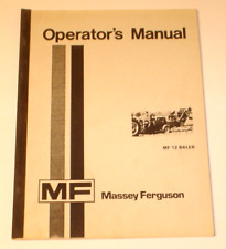 Original 1975 Massey-Ferguson MF 12 Baler Operator's / Owner's Manual Vintage picture