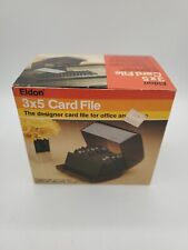 Vintage Eldon 3 x 5 Card File with 12 A-Z Guides Model 1533-3 Smoke - BRAND NEW picture