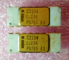 Apple 1 TRS-80 Intel C2104 Memory Gold CERDIP 4096x1 DRAM Vintage LOT of 2 PCS picture