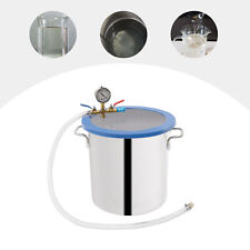 5 Gal Tempered Glass Lid Vacuum Chamber Vacuum Degassing Chamber Large Capacity picture