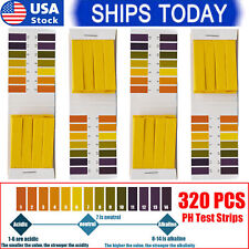 320x 1-14 pH Indicator Test Strips  Laboratory Paper Litmus Tester Urine Saliva picture
