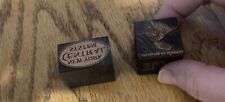 🚂VINTAGE PRINTING LETTERPRESS PRINTERS BLOCK CUT -NY CENTRAL RR, CHESSIE SYSTEM picture