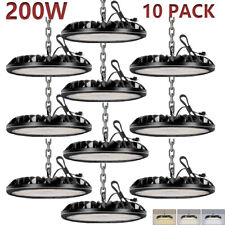10 Pack 200W UFO LED High Bay Light Factory Warehouse Industrial Commercial Shop picture