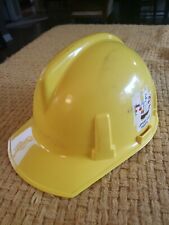 Vintage Hard Hat Safety Helmet MSA Yellow Plastic picture
