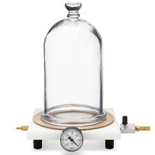 Bell Jar with Vacuum Plate, 0.7 gal, with Vacuum Gauge & Bleed Valve Regulator picture