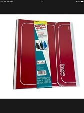 Mead Trapper Keeper Red 3 Ring Portfolio binder Notebook 2 Folders Pocket retro picture
