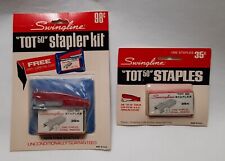 VTG TOT 50 Swingline Red Stapler Kit & TOT 50 Stapels NOS Advertisement 1970's picture