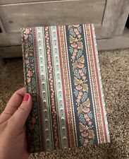 Vintage Anything Book Journal Blank/Unused Lined Floral Print Fabric Hard Cover picture