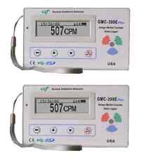 Two GQ GMC-300E+V4 Nuclear Radiation Detector Data logger Beta Gamma detection picture