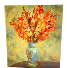 Hallmark Stories Vintage Address Book RA5159 Renoir Orange Gladioli in Blue Vase picture